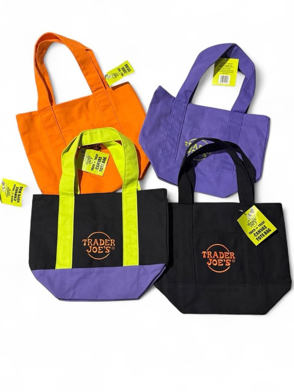 Trader Joe’s Halloween Mini Tote Bags Set of 4